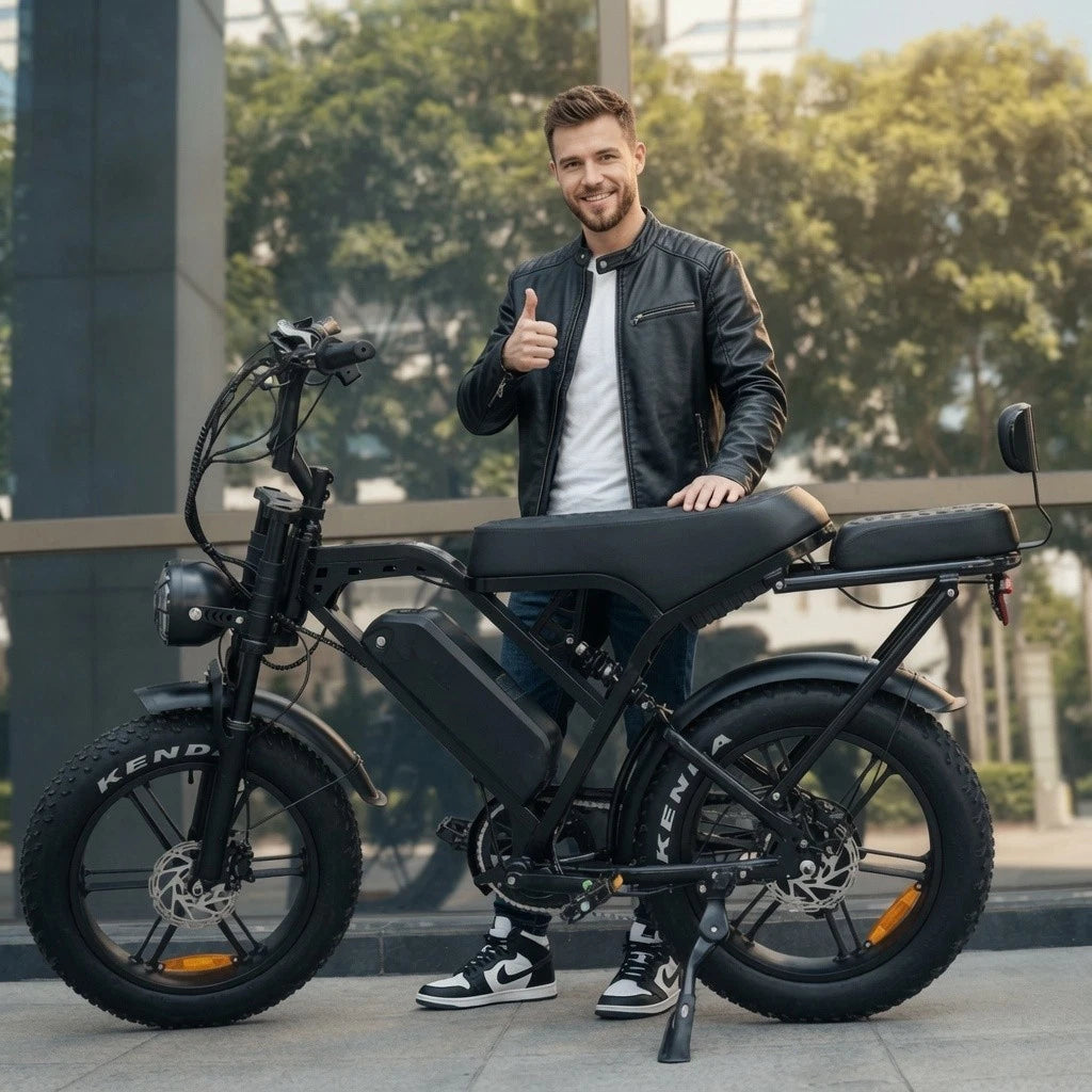 X80 Pro Electric Bike – 1000W 48V 15Ah Battery | Up to 37 Miles Range
