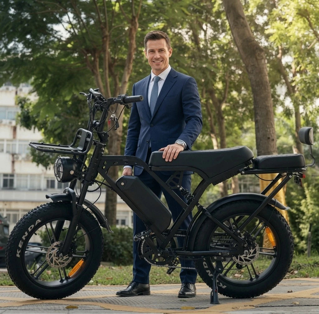 X80 Pro Electric Bike – 1000W 48V 15Ah Battery | Up to 37 Miles Range
