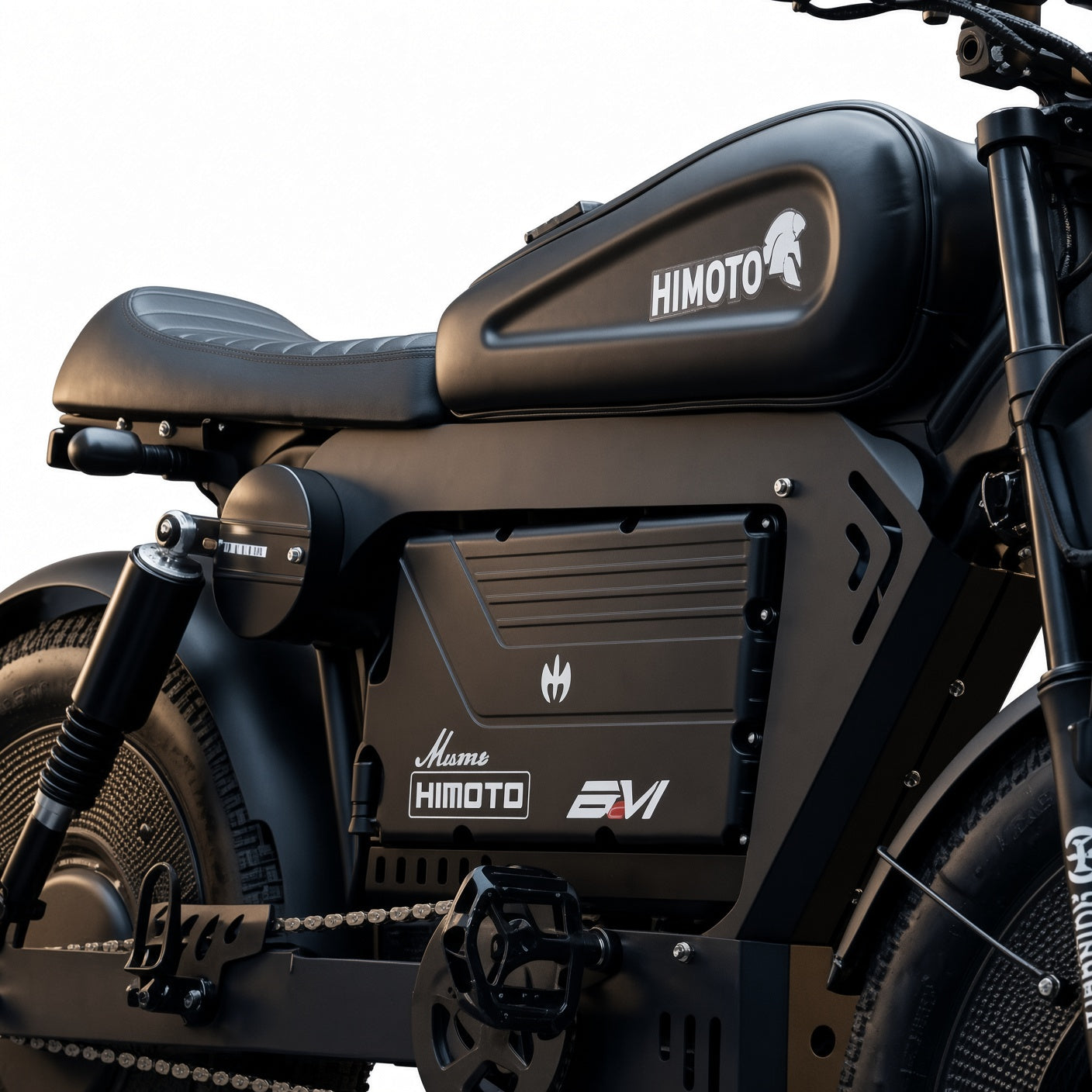 HIMOTO 1500W 60Ah Retro Style Fat Tire 48V Electric Bike – Long Range E-Bike