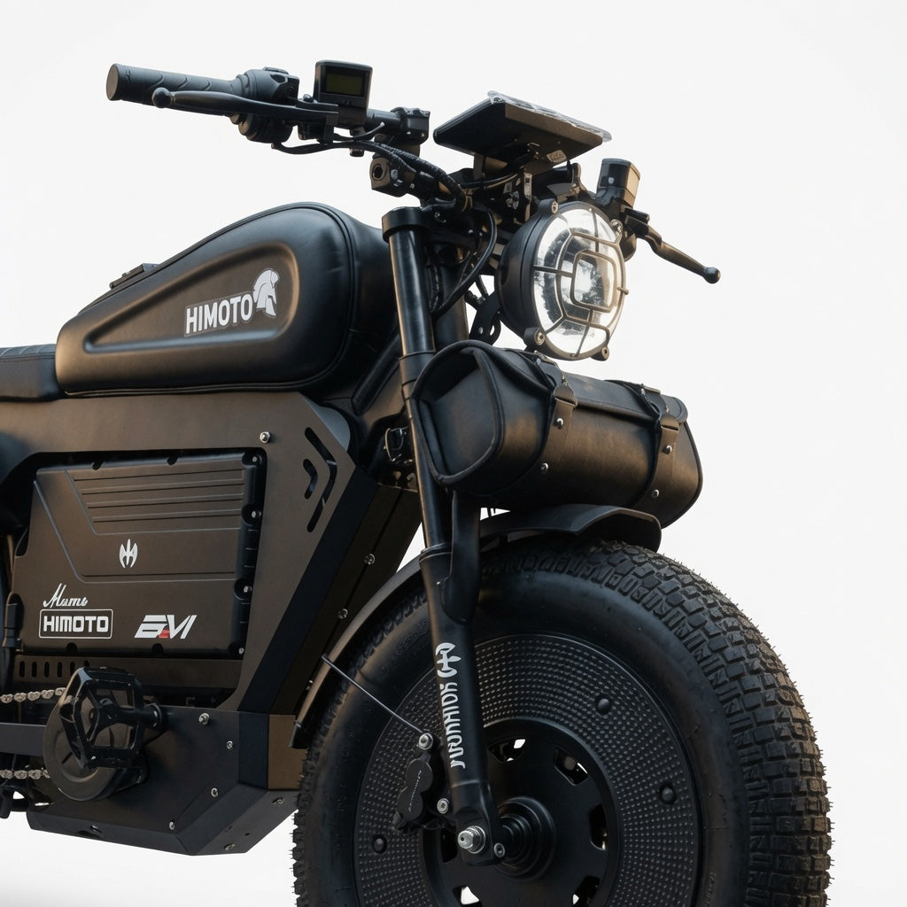 HIMOTO 1500W 60Ah Retro Style Fat Tire 48V Electric Bike – Long Range E-Bike