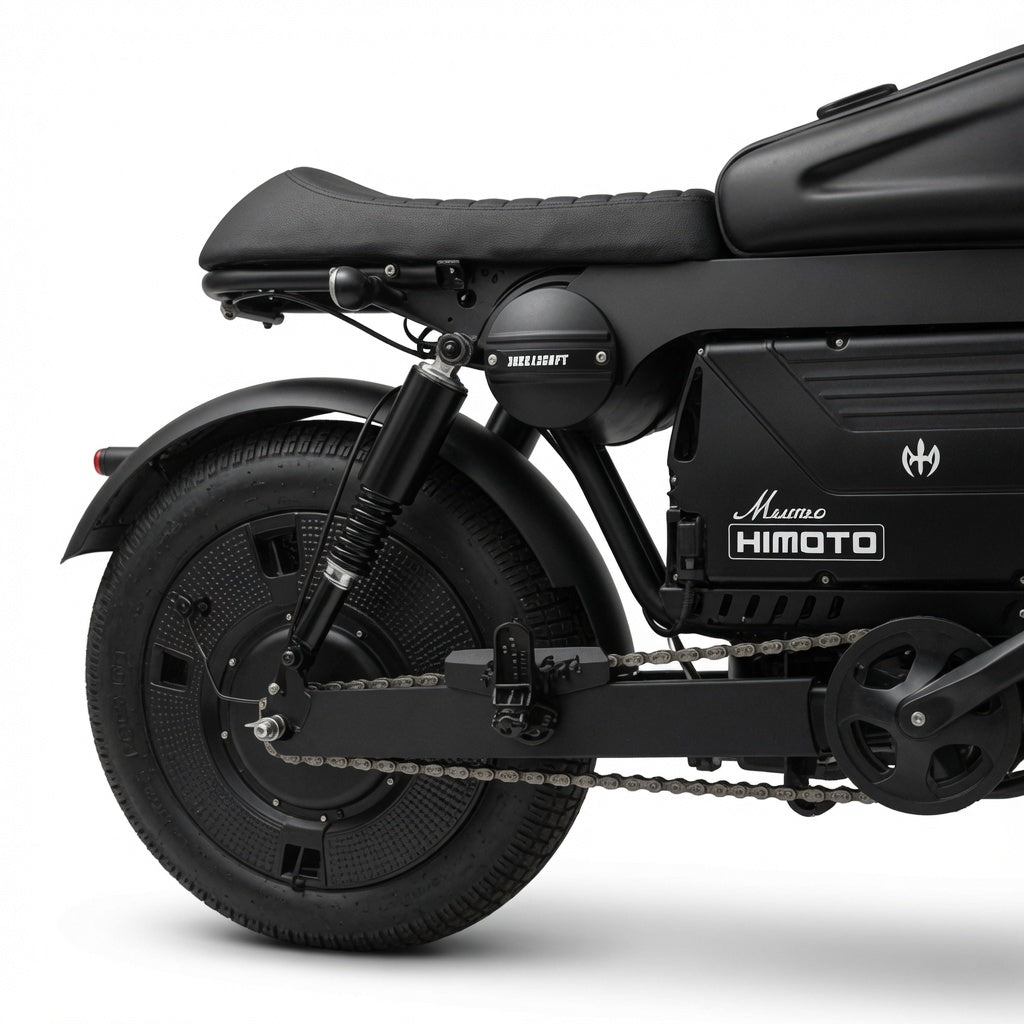 HIMOTO 1500W 60Ah Retro Style Fat Tire 48V Electric Bike – Long Range E-Bike