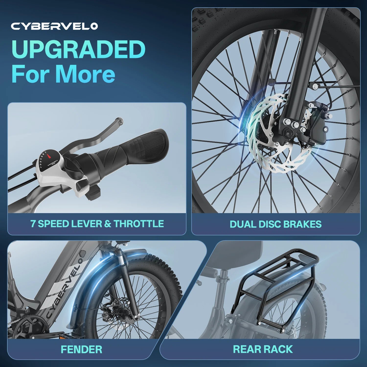 EK12 Electric Bike for Adults 1500W Peak, 48V 20Ah Battery, Up to 80 Miles Range, 20" Step-Thru Commuter E-Bike