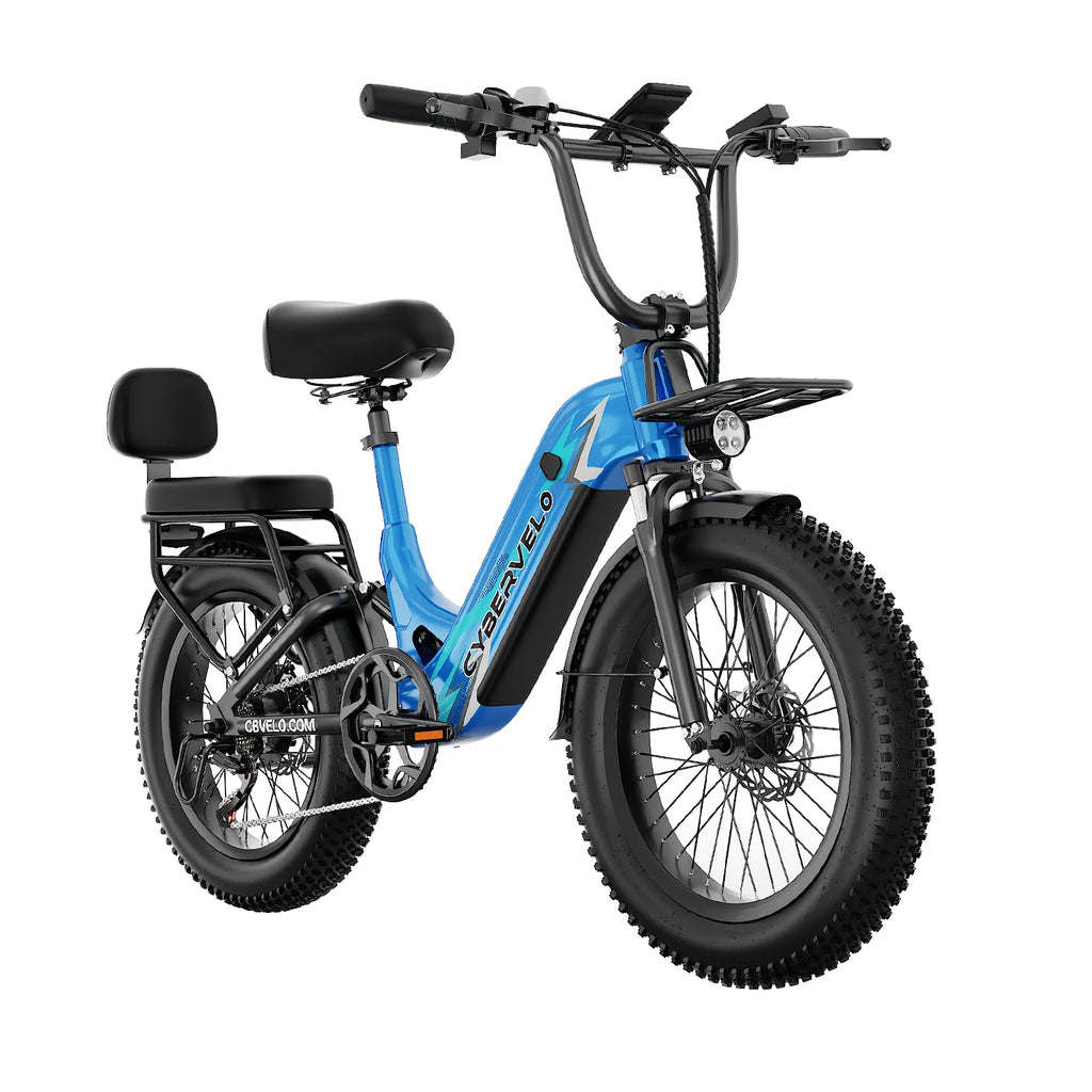 EK12 Electric Bike for Adults 1500W Peak, 48V 20Ah Battery, Up to 80 Miles Range, 20" Step-Thru Commuter E-Bike