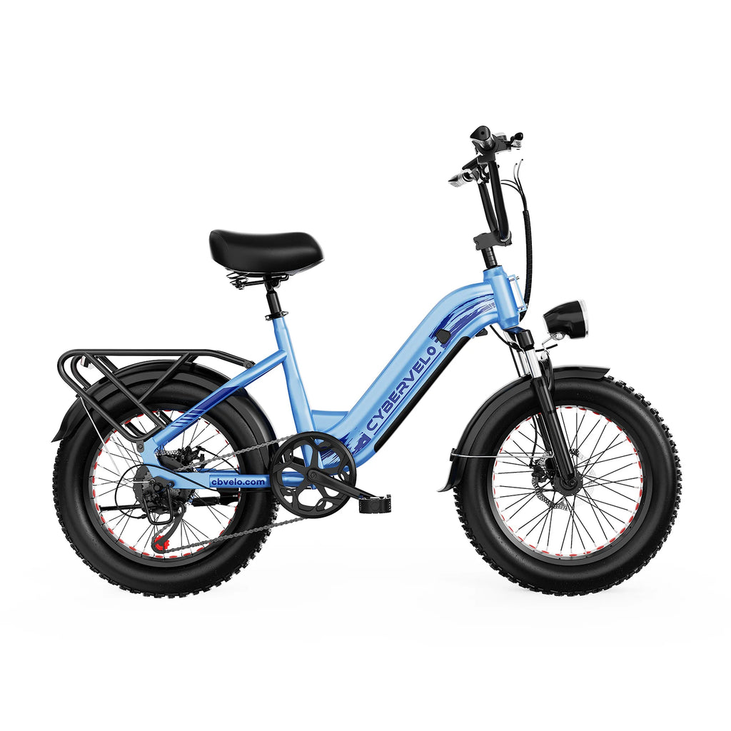 EK12 Electric Bike for Adults 1500W Peak, 48V 20Ah Battery, Up to 80 Miles Range, 20" Step-Thru Commuter E-Bike