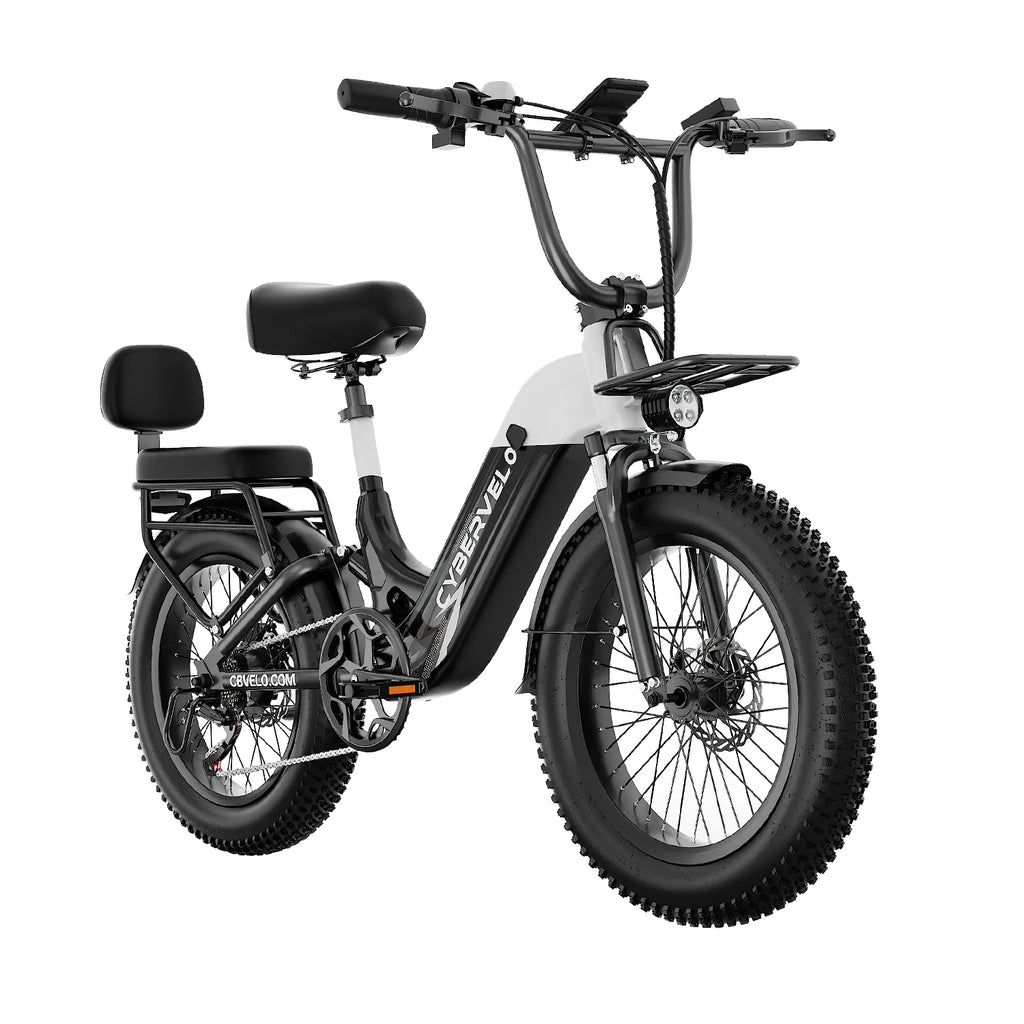 EK12 Electric Bike for Adults 1500W Peak, 48V 20Ah Battery, Up to 80 Miles Range, 20" Step-Thru Commuter E-Bike