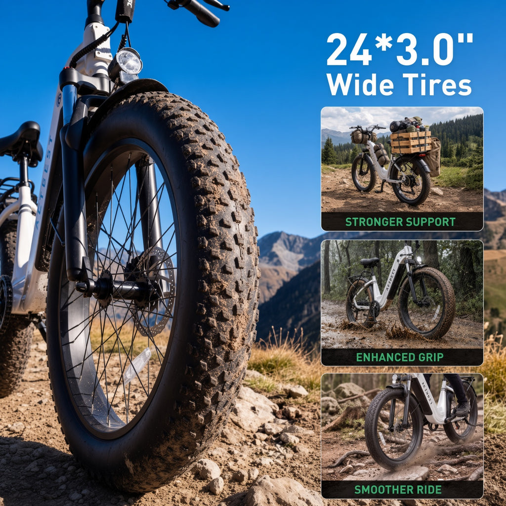 Actbest Ranger 2.0 24" Fat Tire Electric Bike 48V 15.6Ah