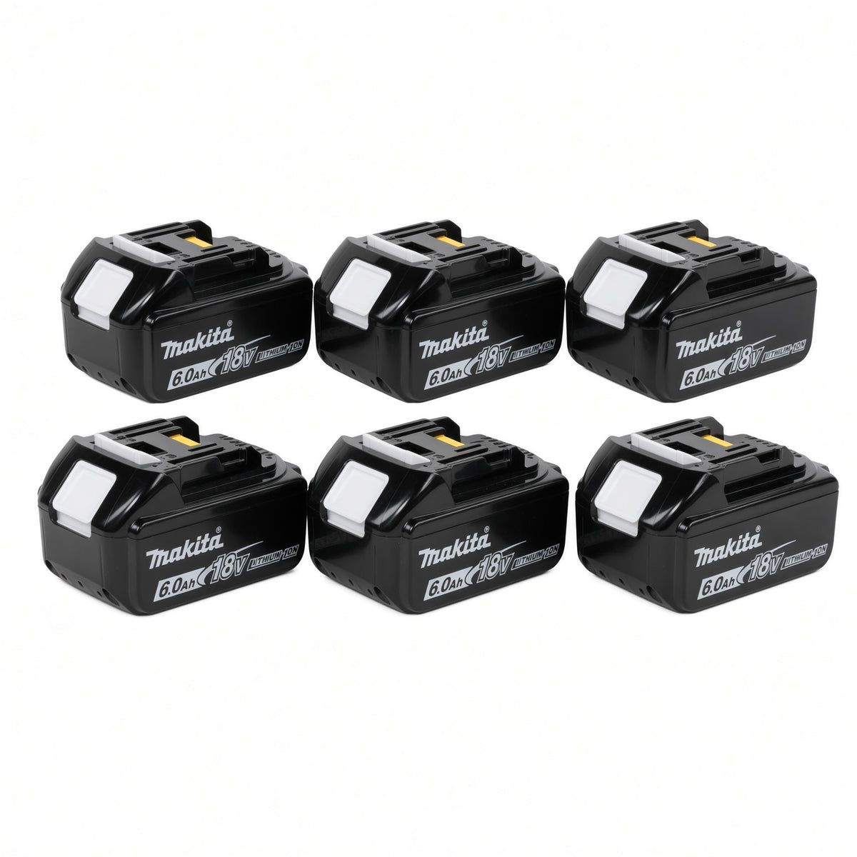 🔥 (6 Pack) Makita 18V LXT BL1860B 6.0Ah Lithium-Ion Battery – OEM High Capacity