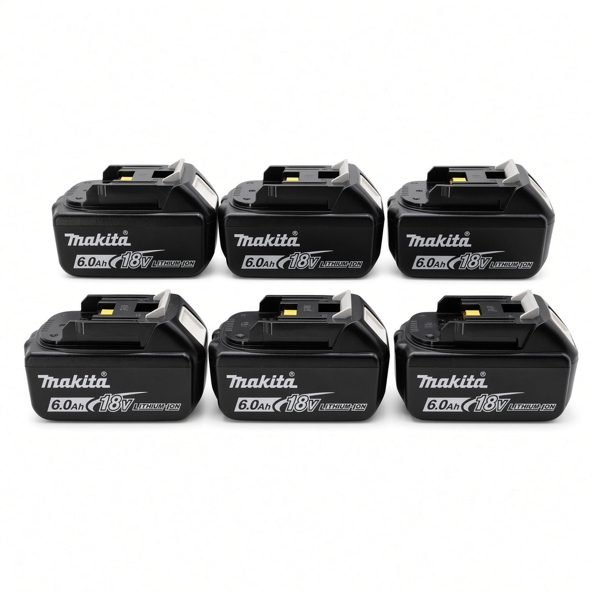 🔥 (6 Pack) Makita 18V LXT BL1860B 6.0Ah Lithium-Ion Battery – OEM High Capacity
