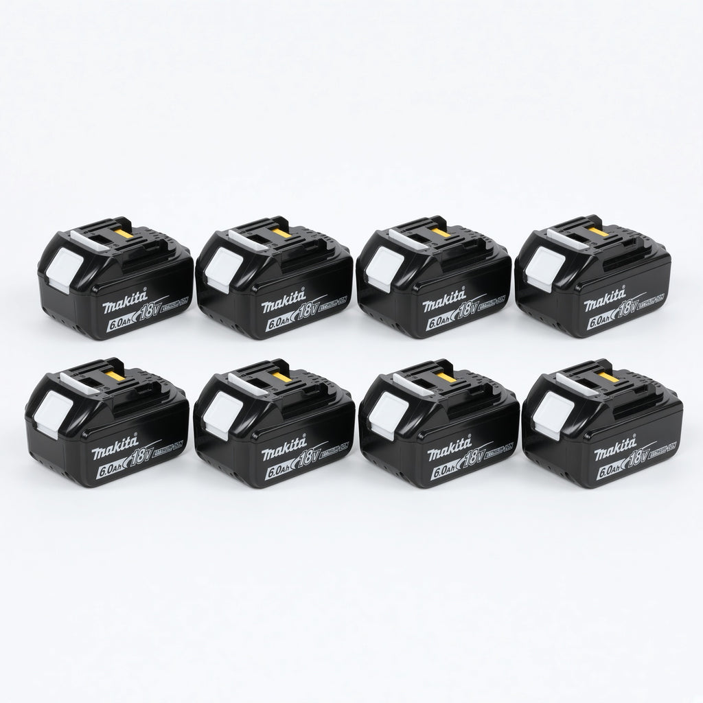 🔥 (8 Pack) Makita 18V LXT BL1860B 6.0Ah Lithium-Ion Battery – OEM High Capacity