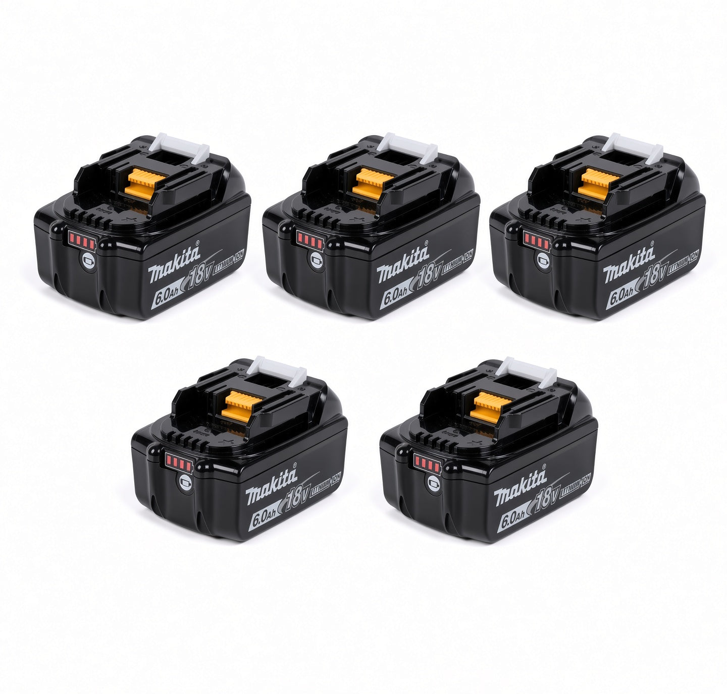 🔥 (5 Pack) Makita 18V LXT BL1860B 6.0Ah Lithium-Ion Battery – OEM High Capacity