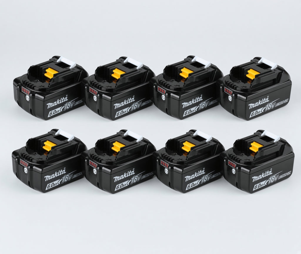🔥 (8 Pack) Makita 18V LXT BL1860B 6.0Ah Lithium-Ion Battery – OEM High Capacity