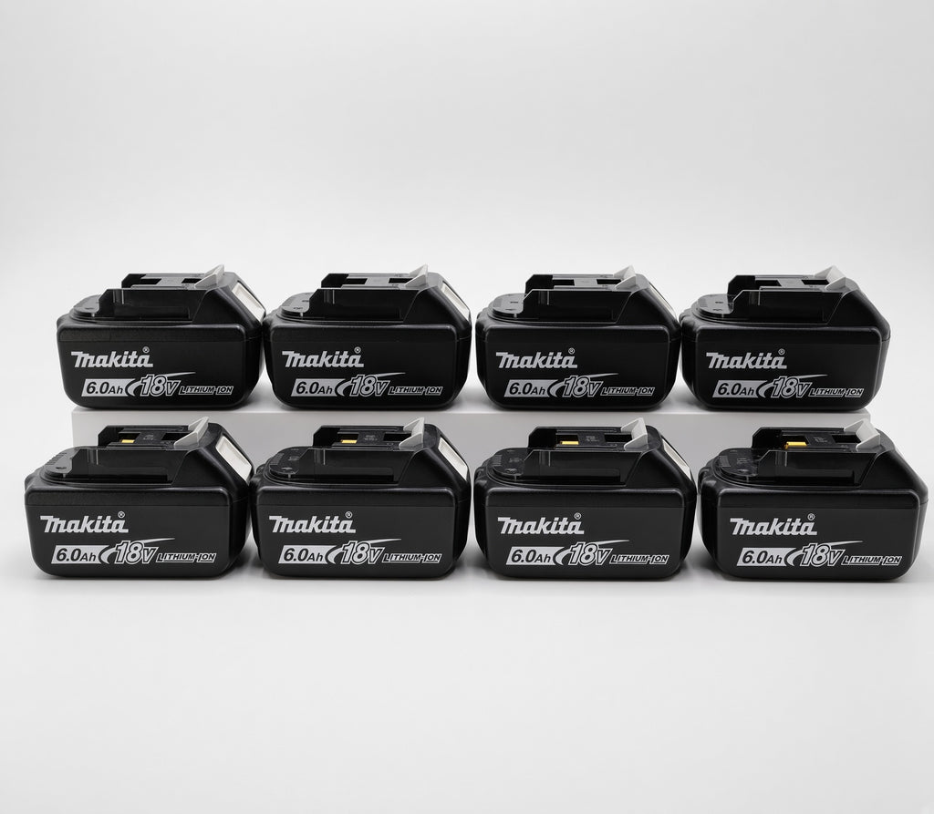 🔥 (8 Pack) Makita 18V LXT BL1860B 6.0Ah Lithium-Ion Battery – OEM High Capacity