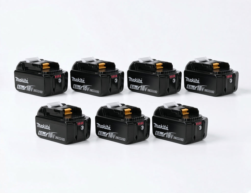 🔥 (7 Pack) Makita 18V LXT BL1860B 6.0Ah Lithium-Ion Battery – OEM High Capacity