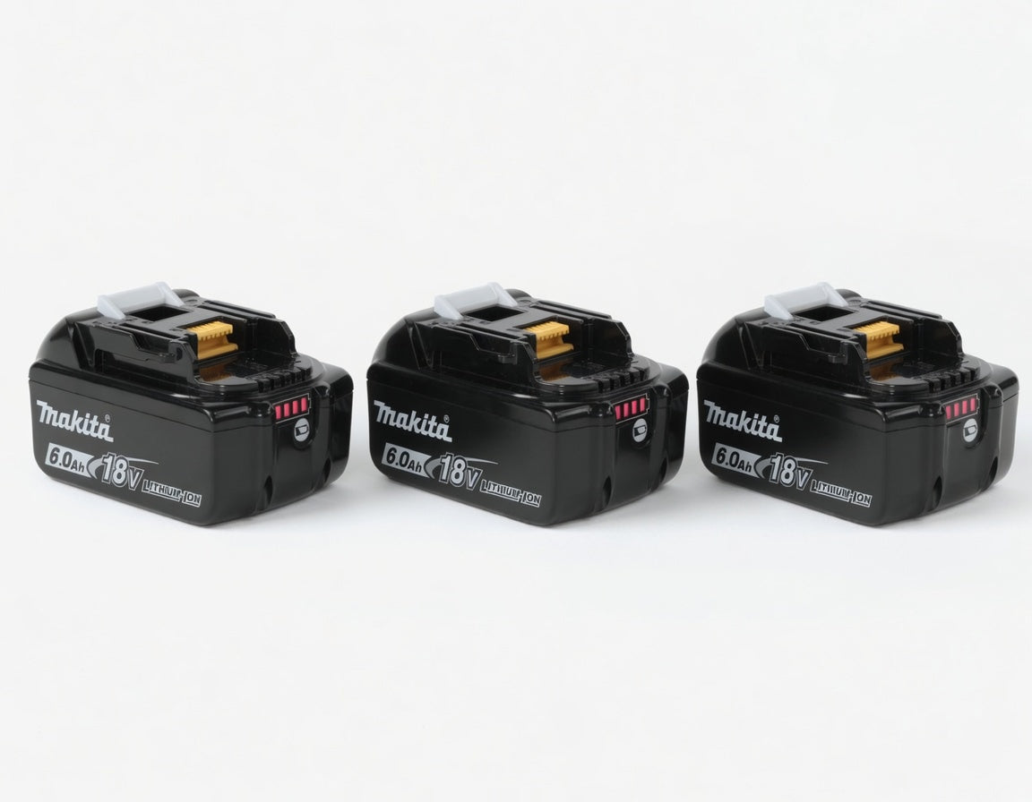 🔥 (3 Pack) Makita 18V LXT BL1860B 6.0Ah Lithium-Ion Battery – OEM High Capacity