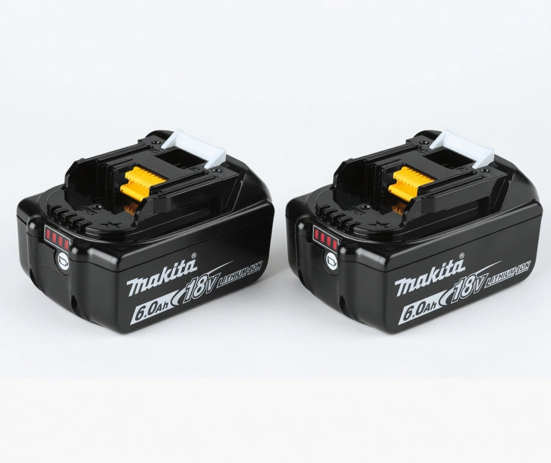 🔥 (2Pack) Makita 18V LXT BL1860B 6.0Ah Lithium-Ion Battery – OEM High Capacity
