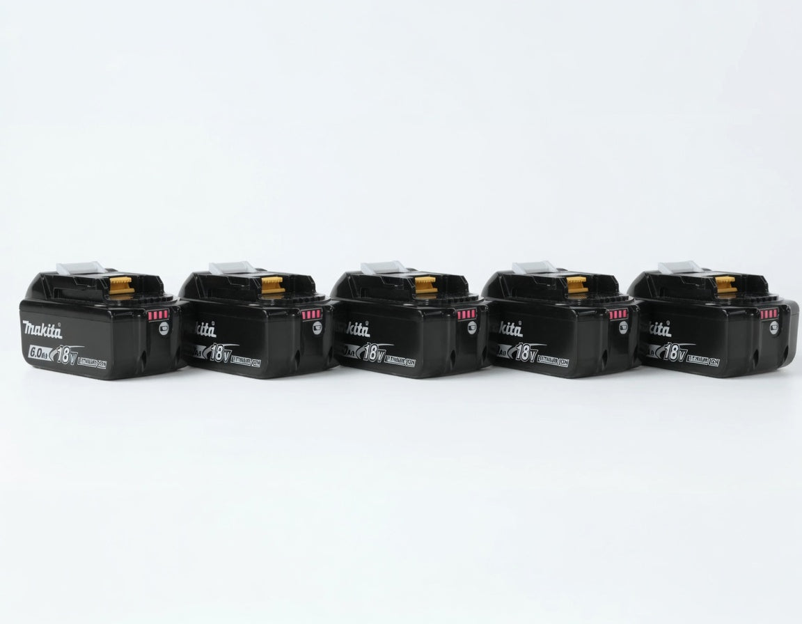 🔥 (6 Pack) Makita 18V LXT BL1860B 6.0Ah Lithium-Ion Battery – OEM High Capacity