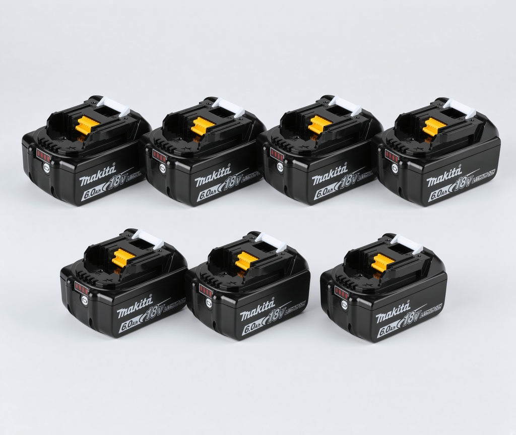 🔥 (7 Pack) Makita 18V LXT BL1860B 6.0Ah Lithium-Ion Battery – OEM High Capacity