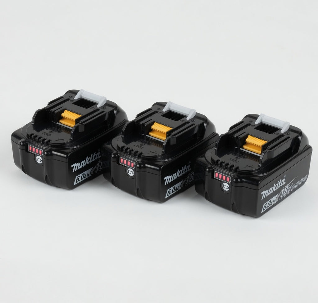 🔥 (3 Pack) Makita 18V LXT BL1860B 6.0Ah Lithium-Ion Battery – OEM High Capacity