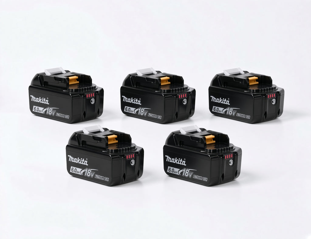 🔥 (5 Pack) Makita 18V LXT BL1860B 6.0Ah Lithium-Ion Battery – OEM High Capacity