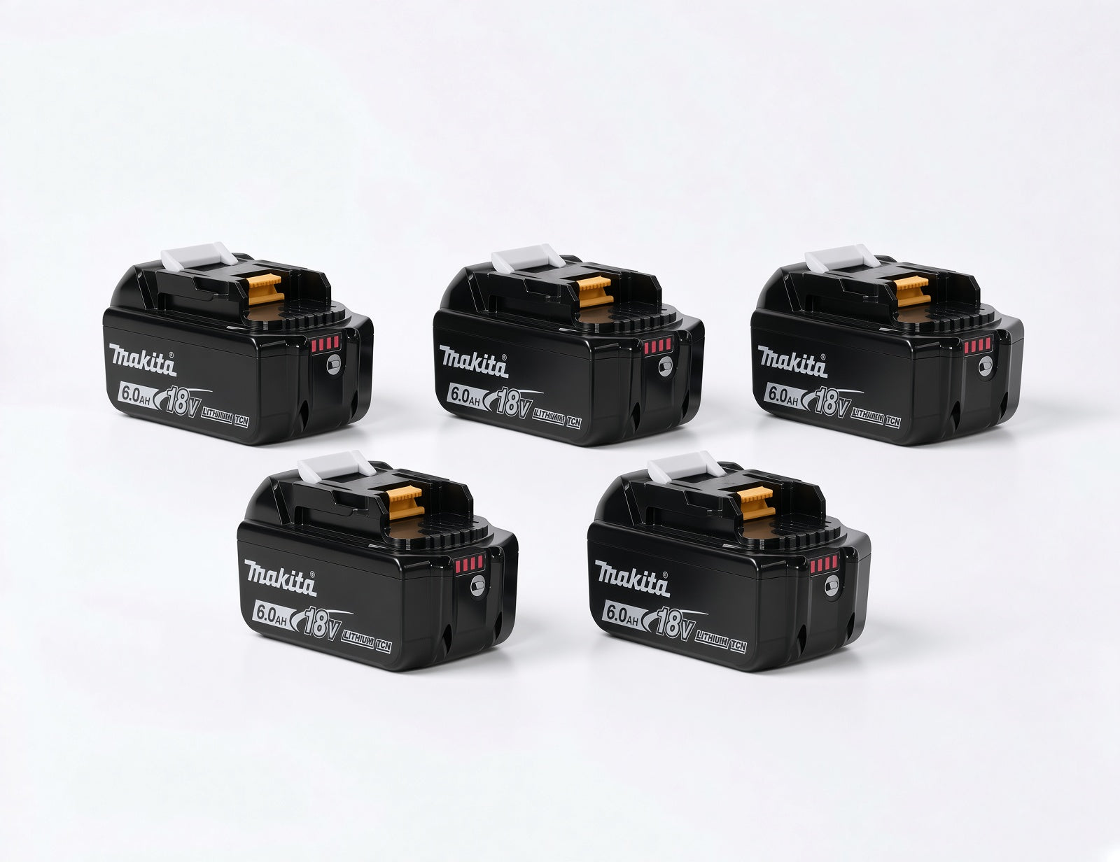 🔥 (5 Pack) Makita 18V LXT BL1860B 6.0Ah Lithium-Ion Battery – OEM High Capacity