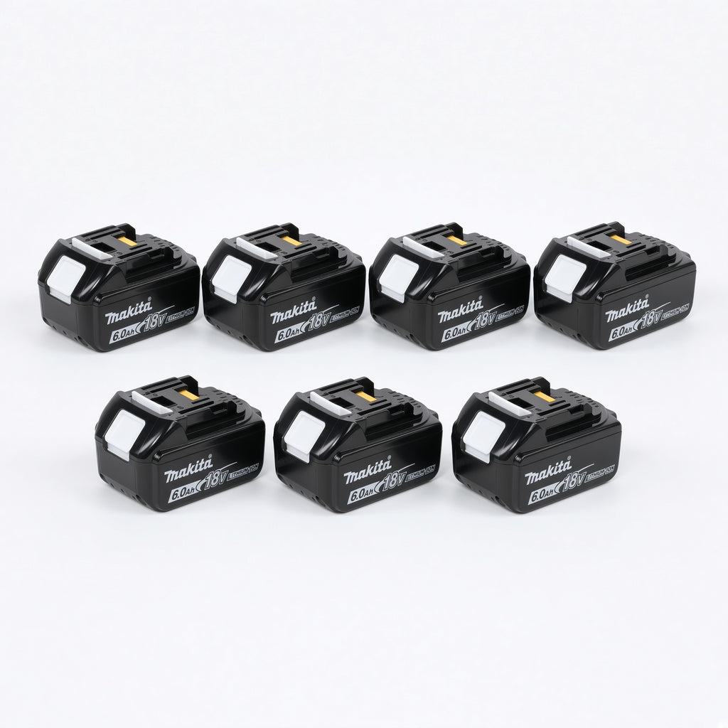 🔥 (7 Pack) Makita 18V LXT BL1860B 6.0Ah Lithium-Ion Battery – OEM High Capacity